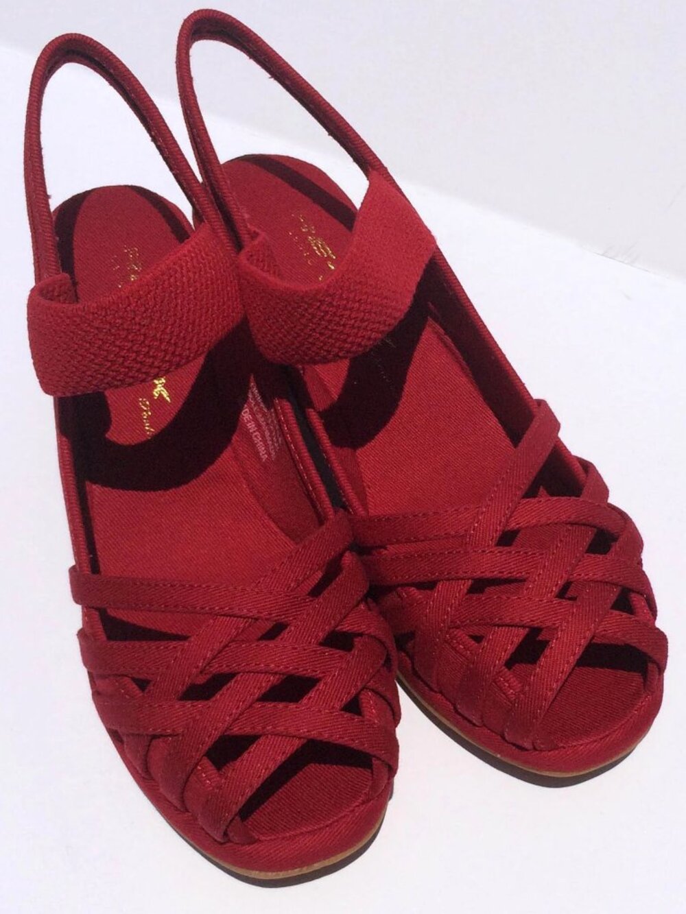 1950s/1940s/1960s Vintage Reproduction Shoes Sandals - Red - Remix Vintage - US6